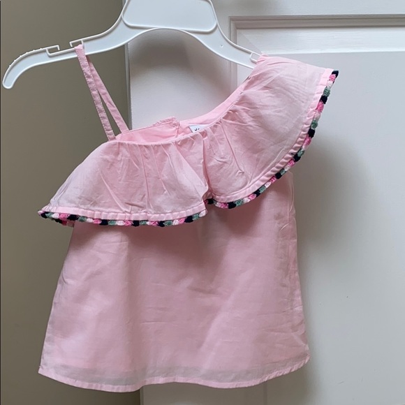 Janie and jack one ruffle shoulder top - Picture 3 of 10